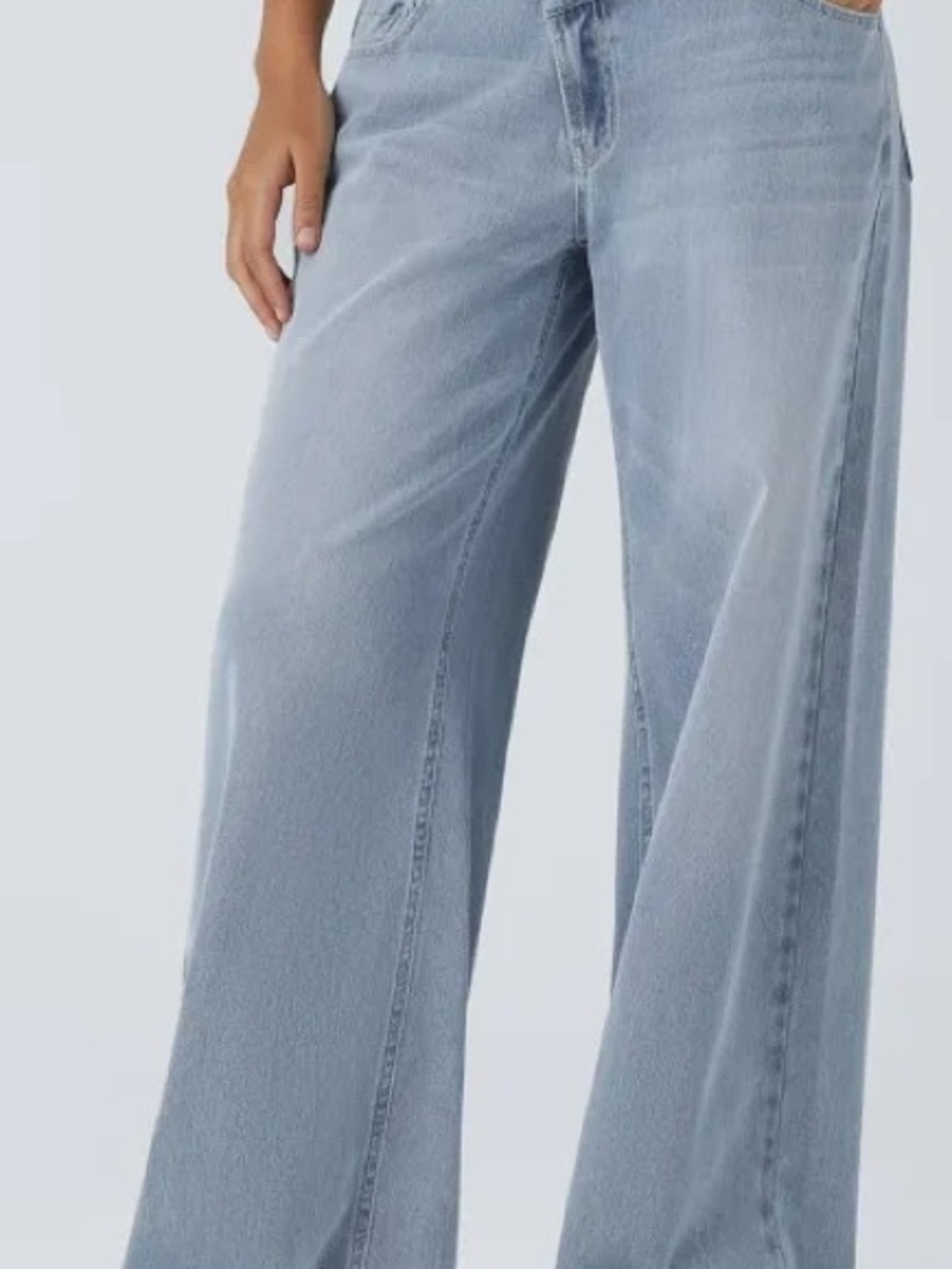 HALARA FLEX ASYMMETRICAL LOW RISE DENIM PANT SZ PETITE XS - Picture 3 of 4
